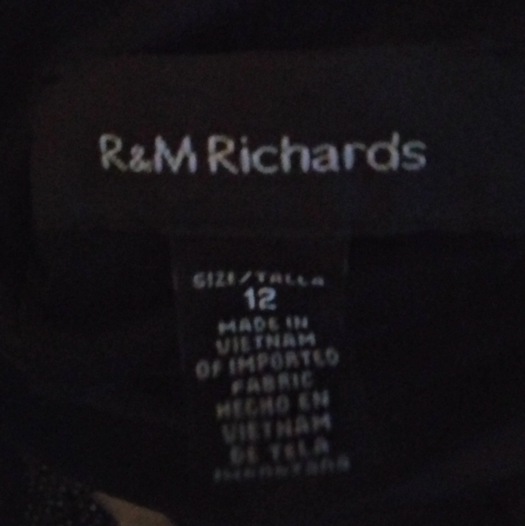 Long navy blue dress R @ M richards dress - Picture 4 of 6